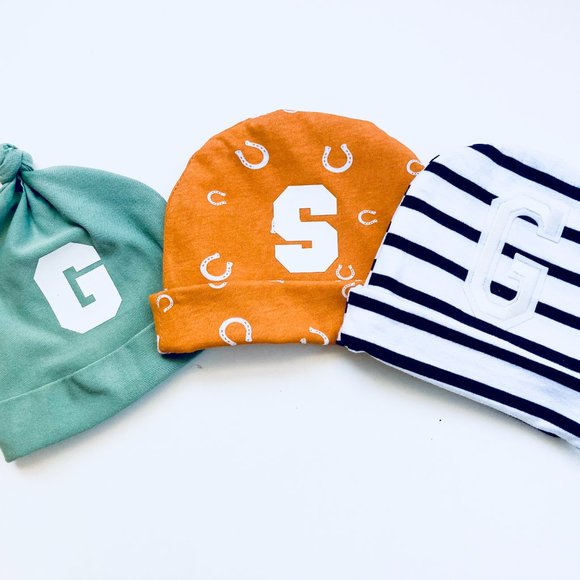 Personalized baby hat, custom baby hat, custom baby beanie, monogramed baby hat - Picture 2 of 5